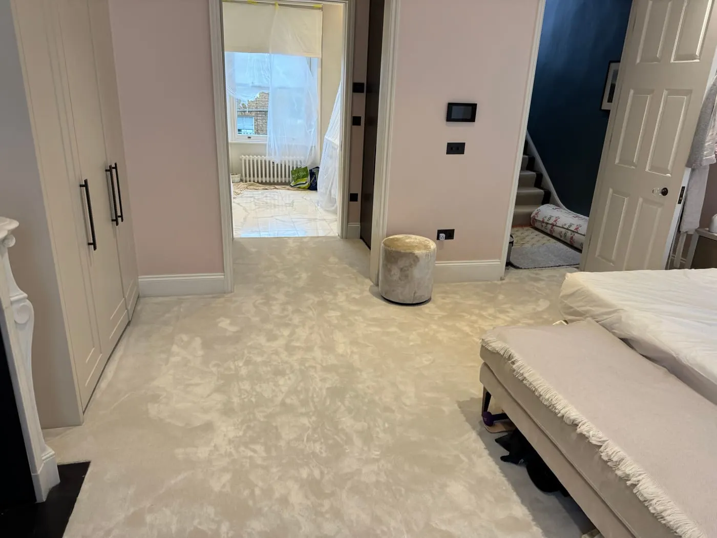 Finished carpet installation